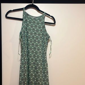 Abstract Print Maxi Dress